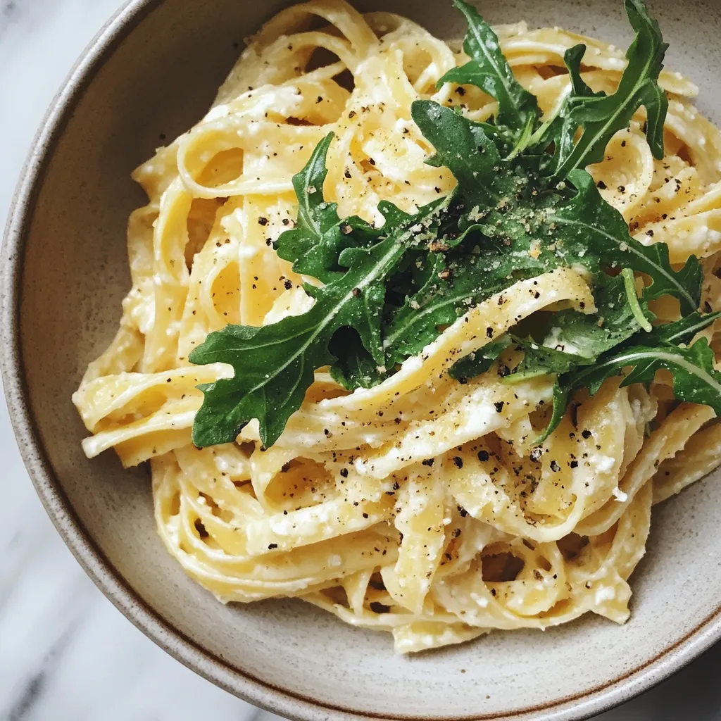 Photo of featured for Zesty Delight: Lemon Ricotta Pasta with Arugula for a Fresh Twist