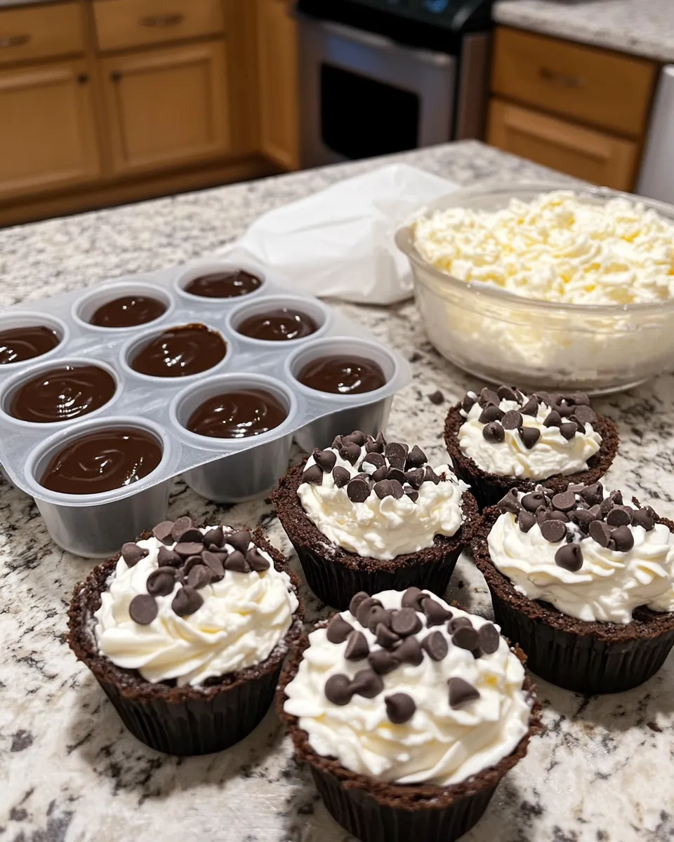 Ingredients for Indulge in Decadence: The Ultimate Loaded Brownie Cheesecake Cup Delight