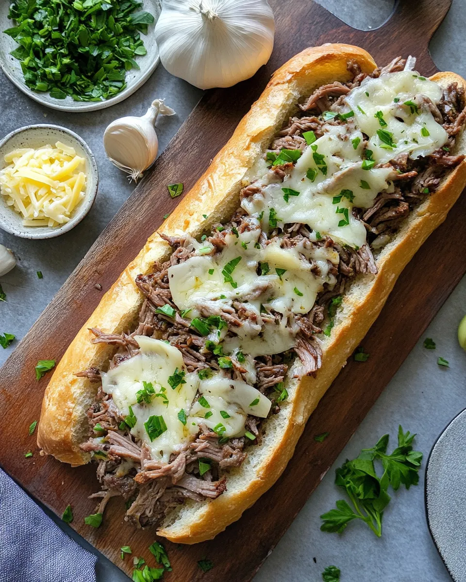 Ingredients for Irresistibly Delicious Loaded Cheesesteak Garlic Bread: A Flavor Explosion You Can't Miss