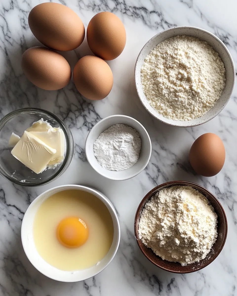 Ingredients for Fluffy Mini German Pancakes: The Perfect Bite-Sized Breakfast Delight