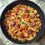Photo of featured for Savor the Simplicity: One-Pot Smoked Sausage Pasta Delight