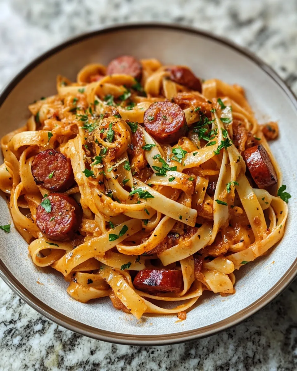 Ingredients for Savor the Simplicity: One-Pot Smoked Sausage Pasta Delight