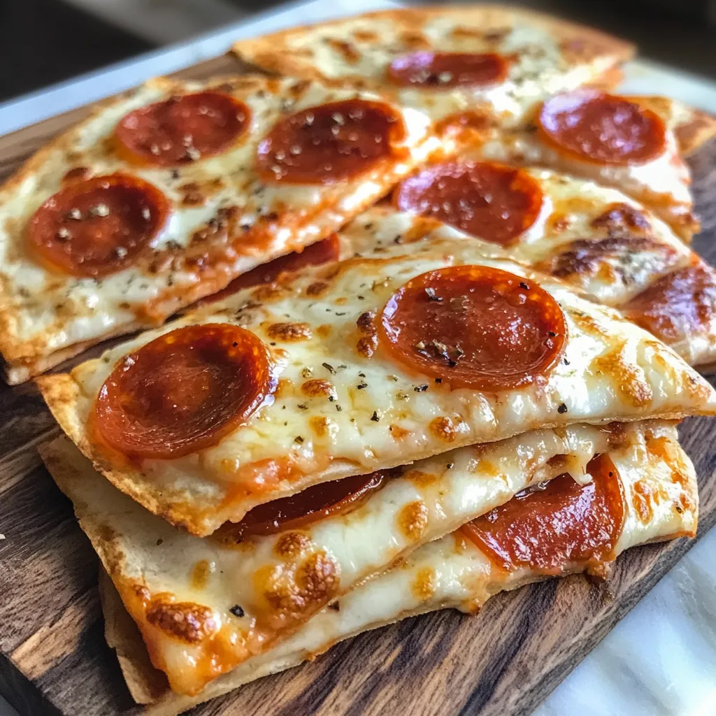 Photo of featured for Sizzling Pepperoni Cheese Pizza Quesadillas: The Ultimate Flavor Fusion