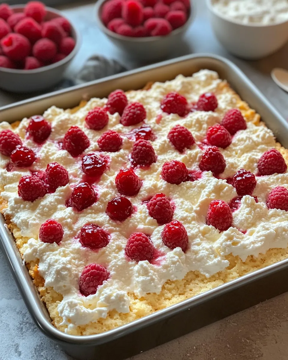 Ingredients for Indulge in Sweetness: The Irresistible Raspberry Zinger Poke Cake