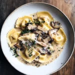 Photo of featured for Indulge in Comfort: Ravioli with Mushroom Cream Sauce That Will Wow Your Taste Buds