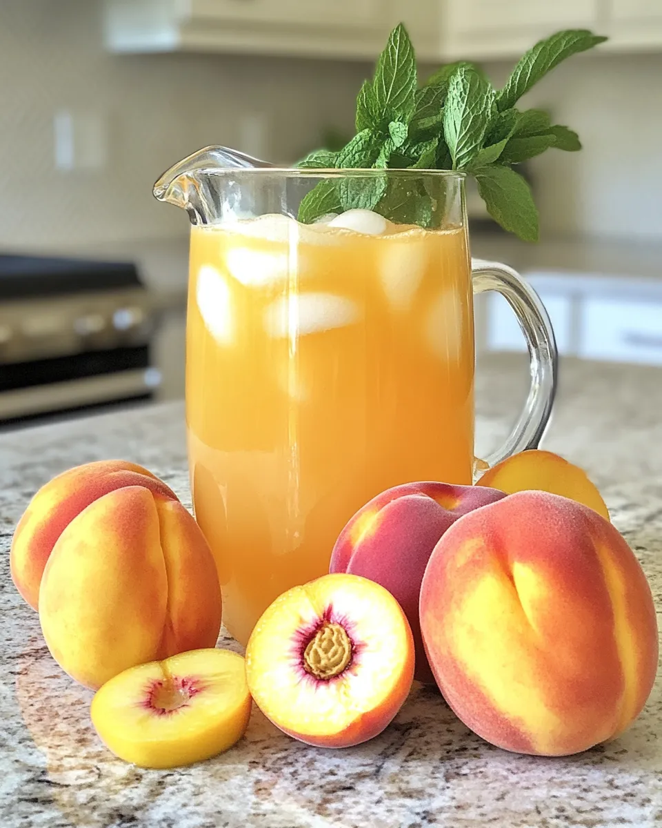 Ingredients for Savor the Summer with This Irresistibly Refreshing Peach Lemonade