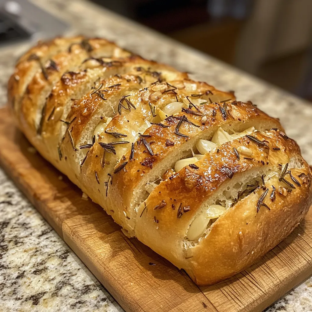 Photo of featured for Savor the Flavor: Bake Your Own Rustic Garlic Rosemary Artisan Loaf