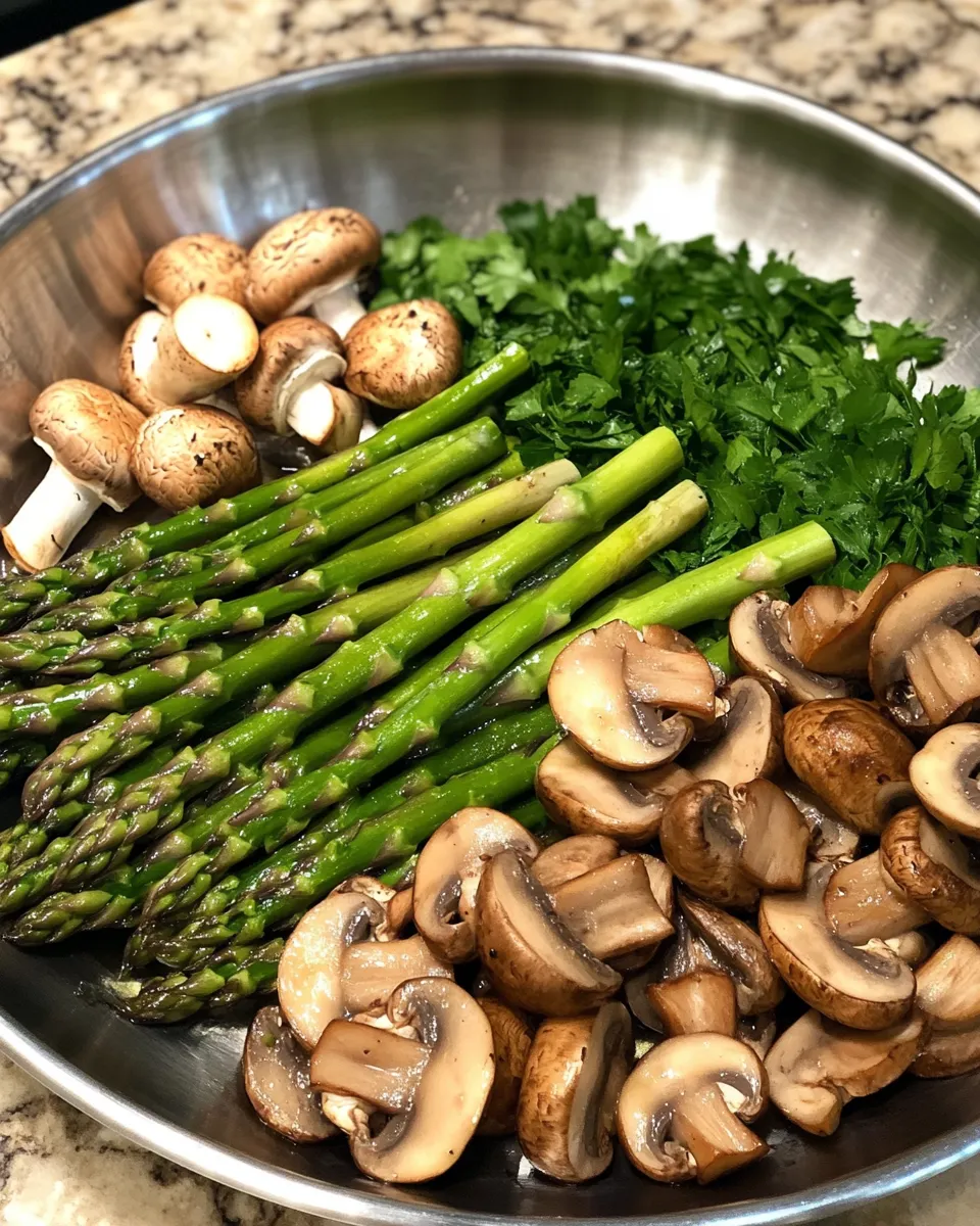 Ingredients for Savor the Flavor: Irresistibly Sautéed Asparagus and Mushrooms Delight