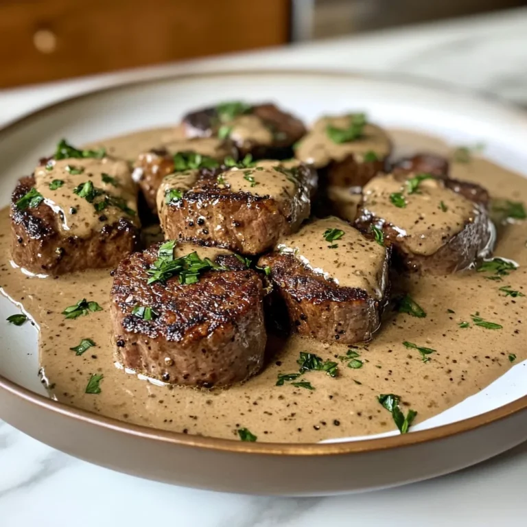 Photo of featured for Savor the Flavor: Perfectly Seared Beef Medallions in Creamy Peppercorn Sauce