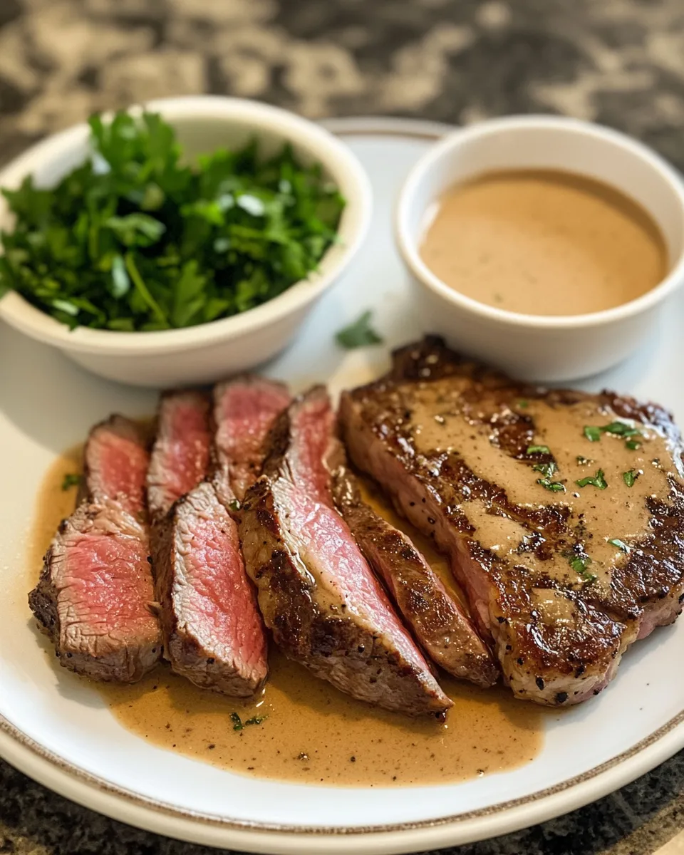Ingredients for Savor the Richness: Seared Steak with Decadent Cognac Cream Sauce