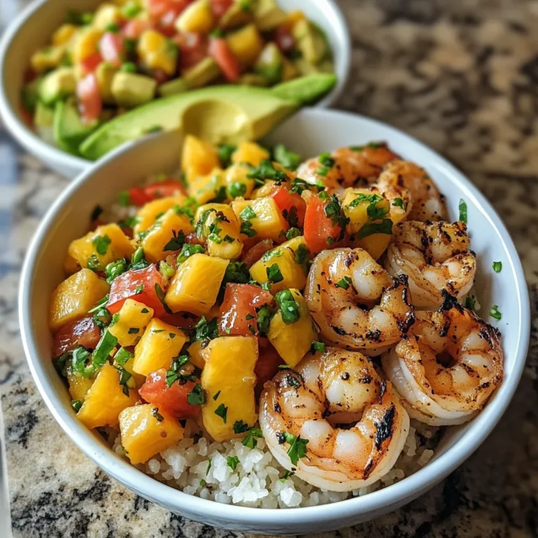 Photo of featured for Delight in Freshness: Shrimp and Avocado Bowls Topped with Zesty Mango Salsa