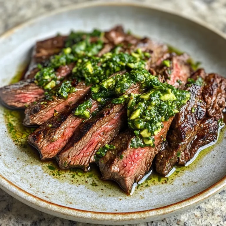 Photo of featured for Savor the Flavor: Skirt Steak with Zesty Avocado Chimichurri