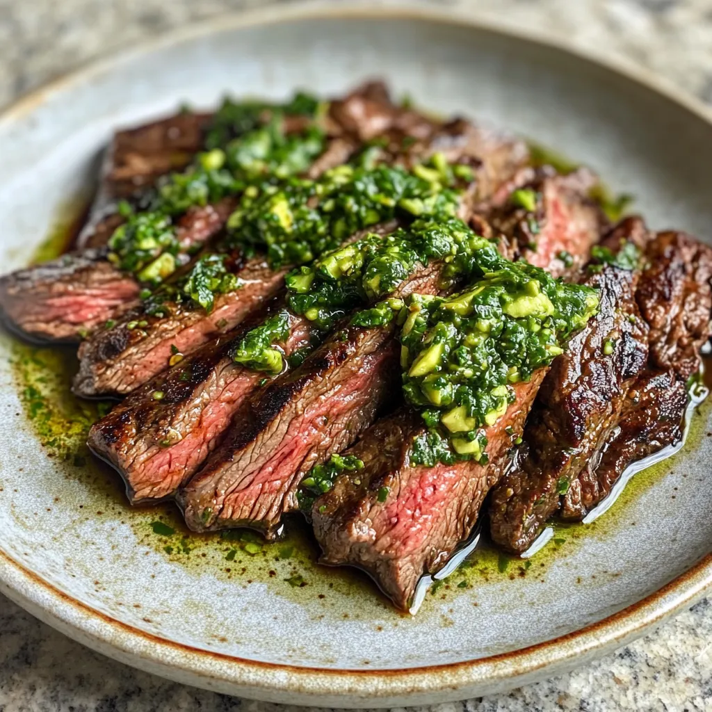 Photo of featured for Savor the Flavor: Skirt Steak with Zesty Avocado Chimichurri