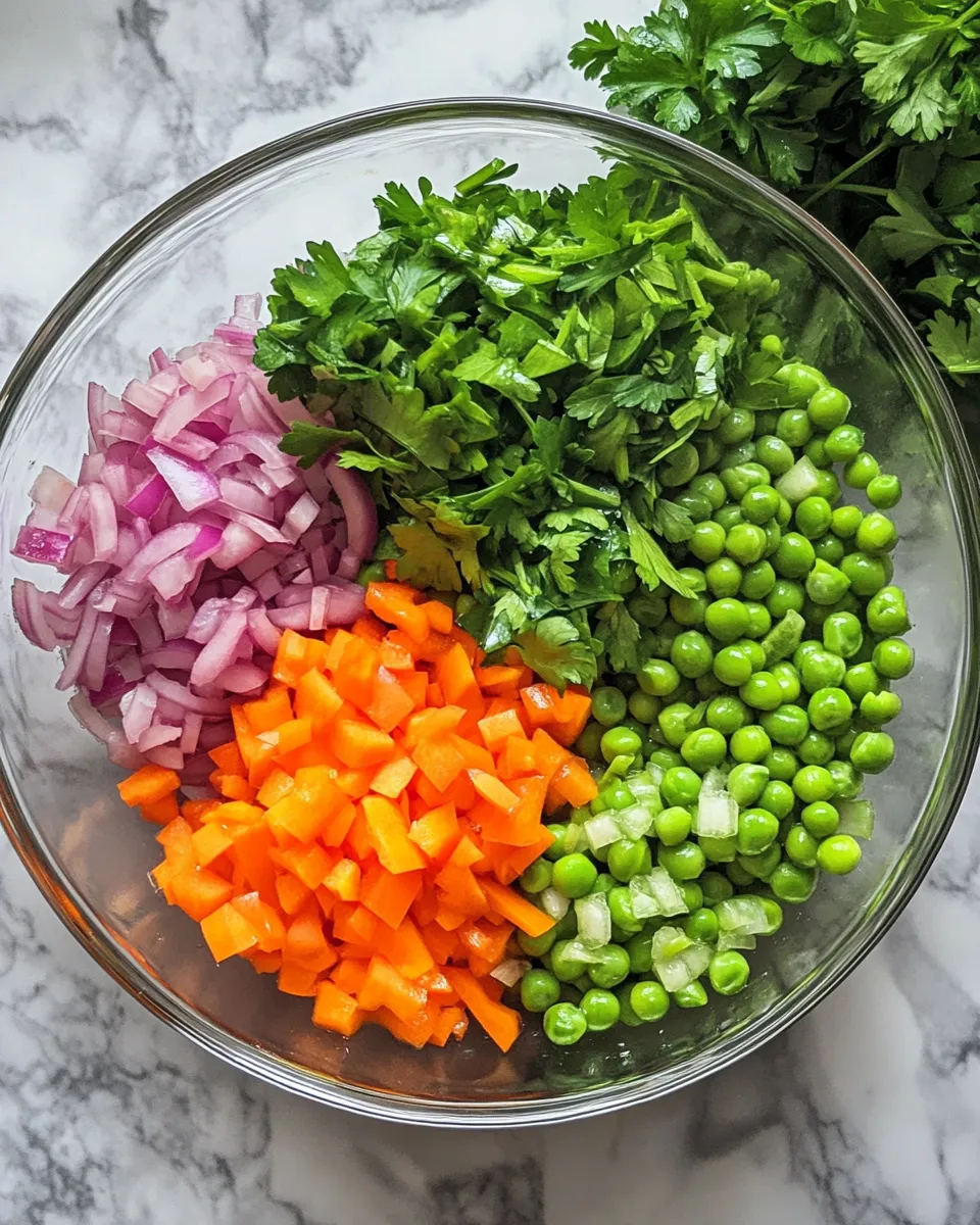 Ingredients for Savory Southern Pea Salad: A Fresh Twist on a Classic Delight