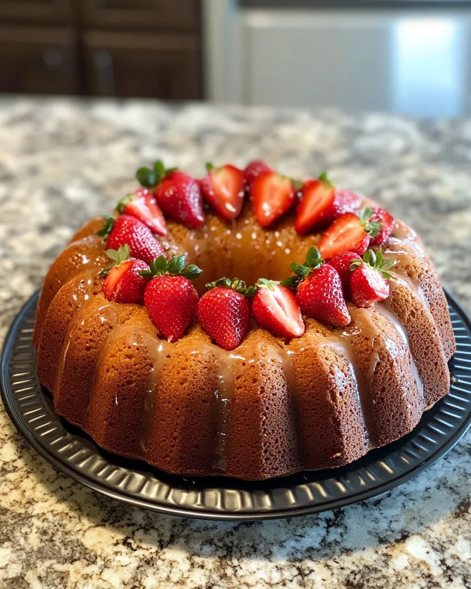 Ingredients for Indulge in Bliss: Strawberry Pound Cake with a Luscious Strawberry Glaze