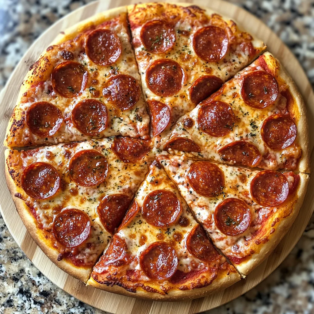 Photo of featured for Indulge in Cheesy Perfection with Stuffed Crust Pepperoni Pizza