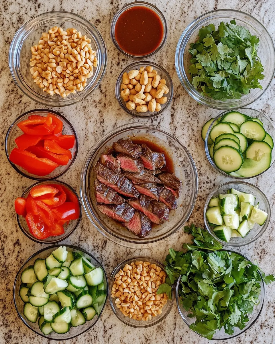 Ingredients for Savor the Flavor: Thai-Style Grilled Steak Salad Delight