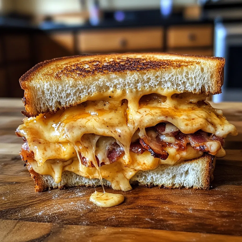 Photo of featured for Indulge in the Ultimate Comfort: The Irresistible Triple Cheese Bacon Melt