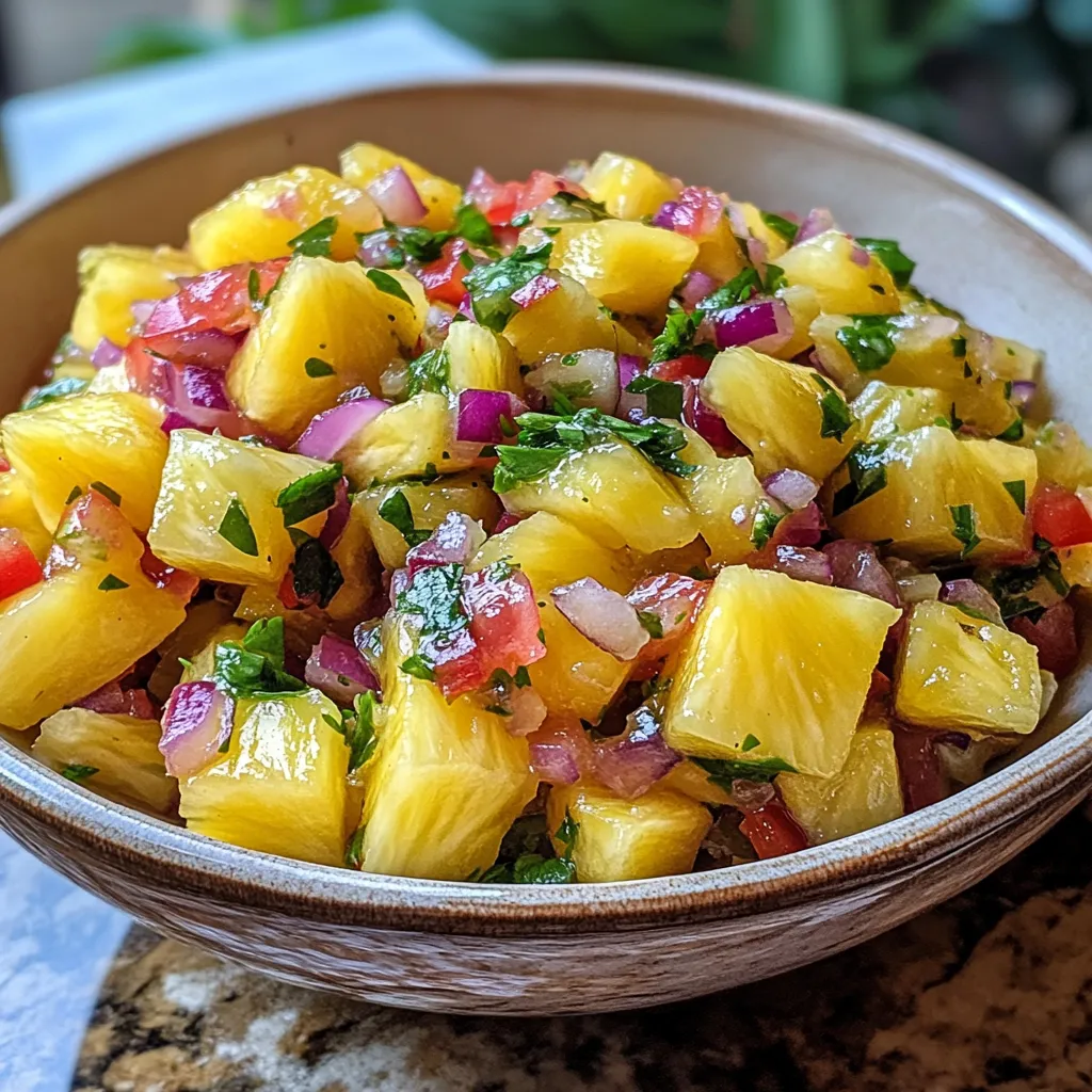 Photo of featured for Tropical Pineapple Salsa: A Fresh Burst of Paradise in Every Bite