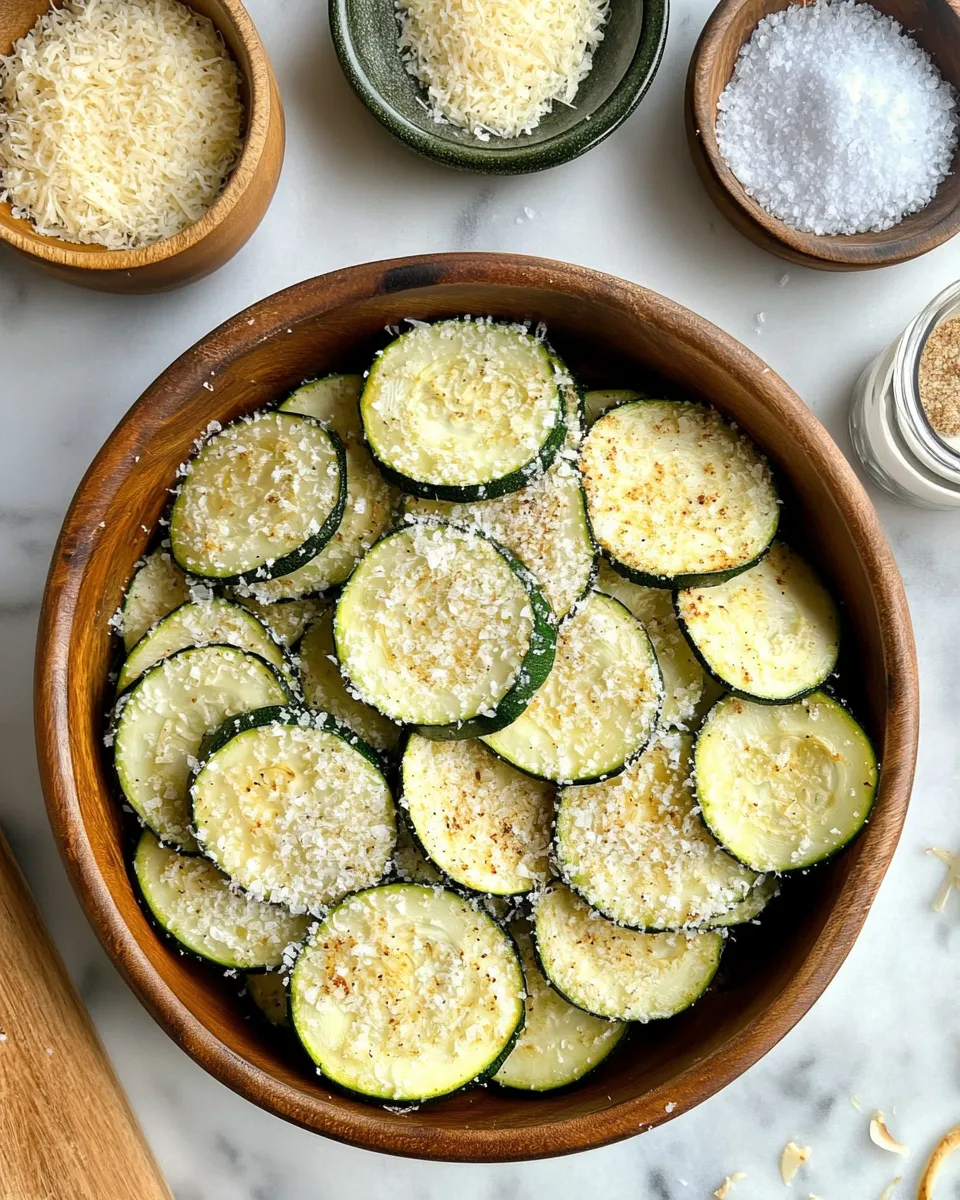 Ingredients for Crispy Zucchini Chips with Parmesan: A Guilt-Free Snack Delight