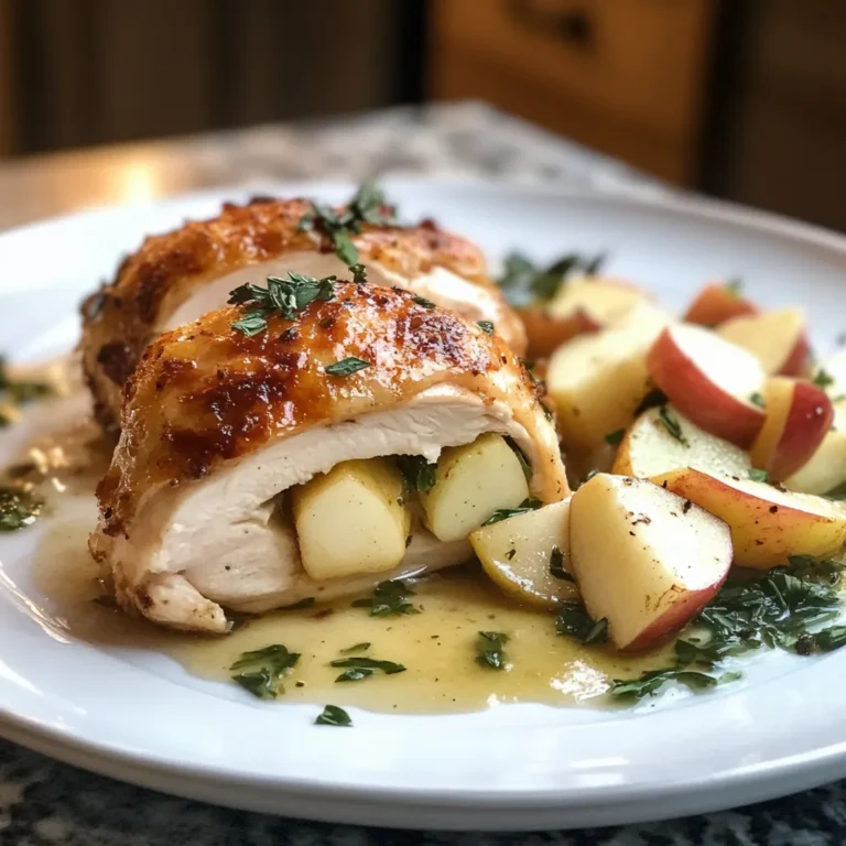 Photo of featured for Savory Delight: Apple and Brie Stuffed Chicken That Will Impress Your Guests