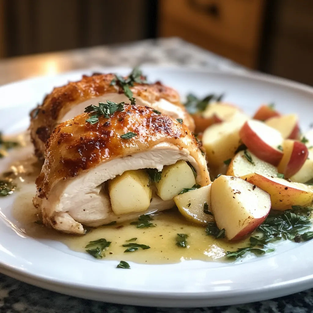 Photo of featured for Savory Delight: Apple and Brie Stuffed Chicken That Will Impress Your Guests