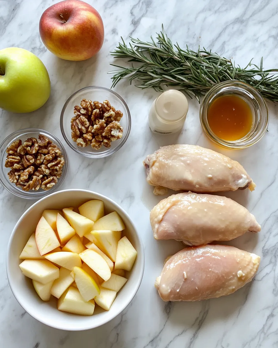 Ingredients for Savory Delight: Apple and Brie Stuffed Chicken That Will Impress Your Guests