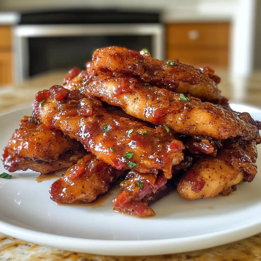 Photo of featured for Sweet and Savory Bacon Brown Sugar Chicken Tenders That Wow