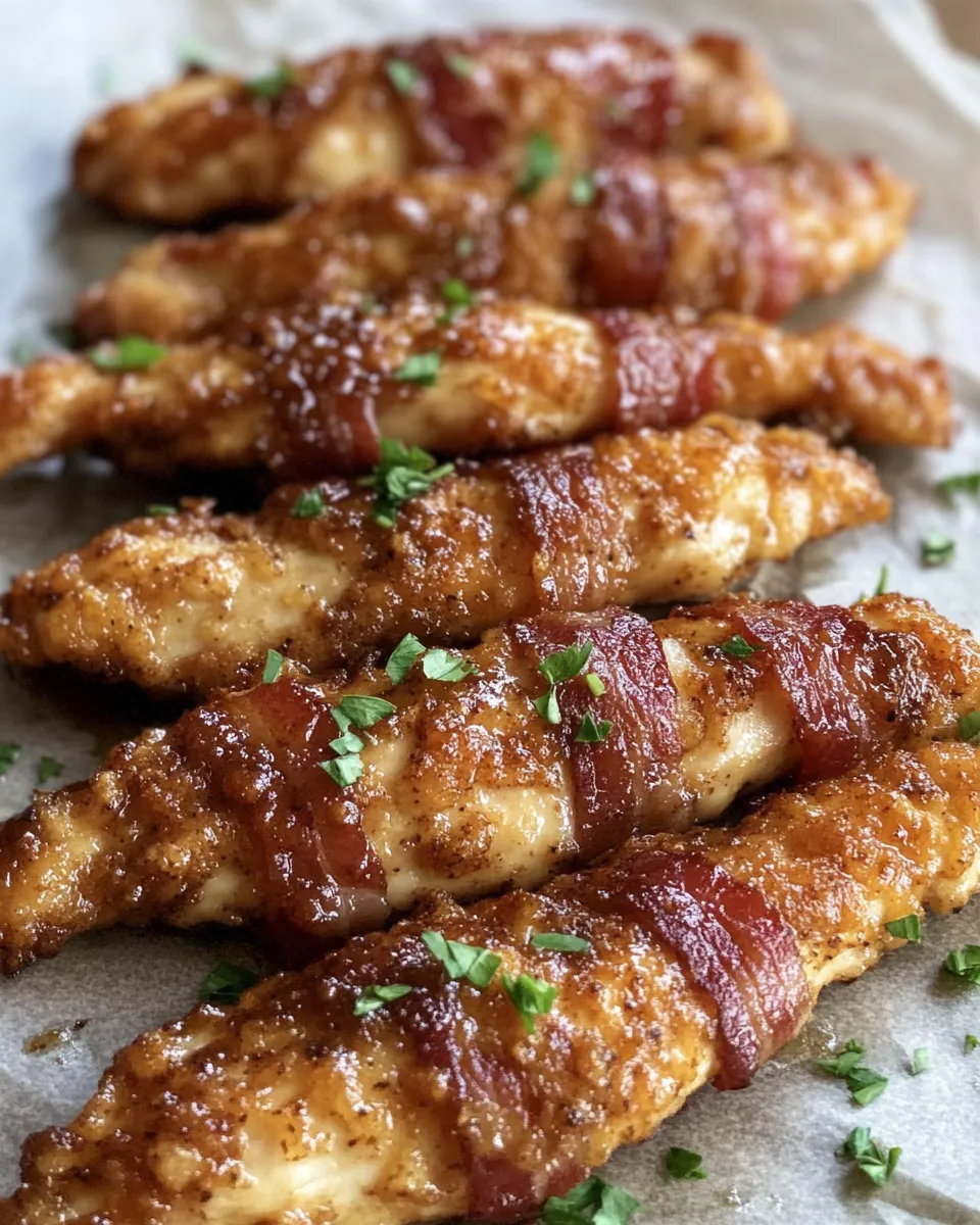 Ingredients for Sweet and Savory Bacon Brown Sugar Chicken Tenders That Wow