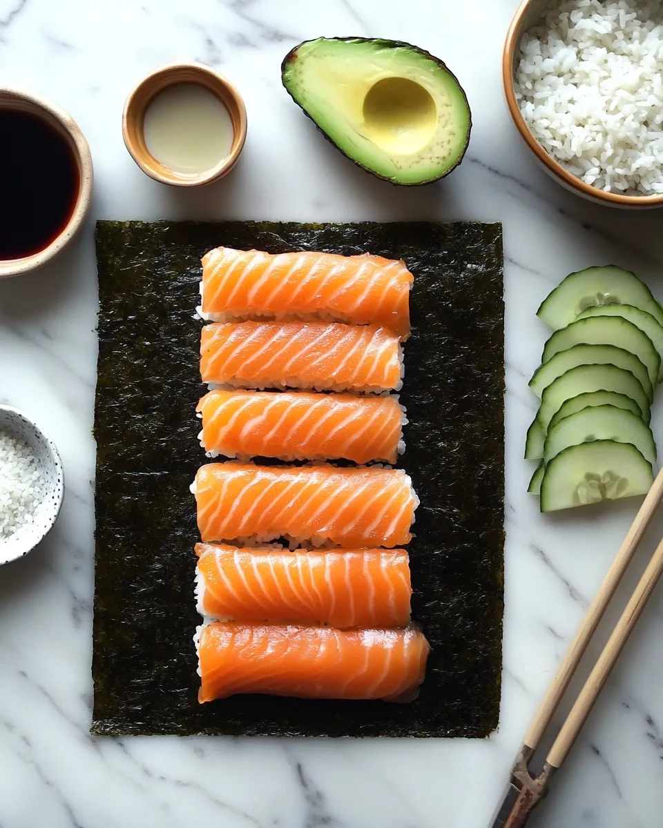 Ingredients for Baked Salmon Sushi Delight: A Flavorful Twist on a Classic Favorite