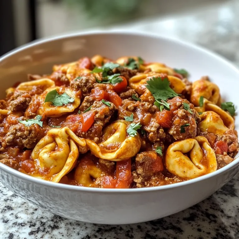 Photo of featured for Savor the Fusion: Beef Enchilada Tortellini Delight