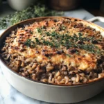 Photo of featured for Savory Beef Wild Rice Casserole: A Comforting One-Pan Delight