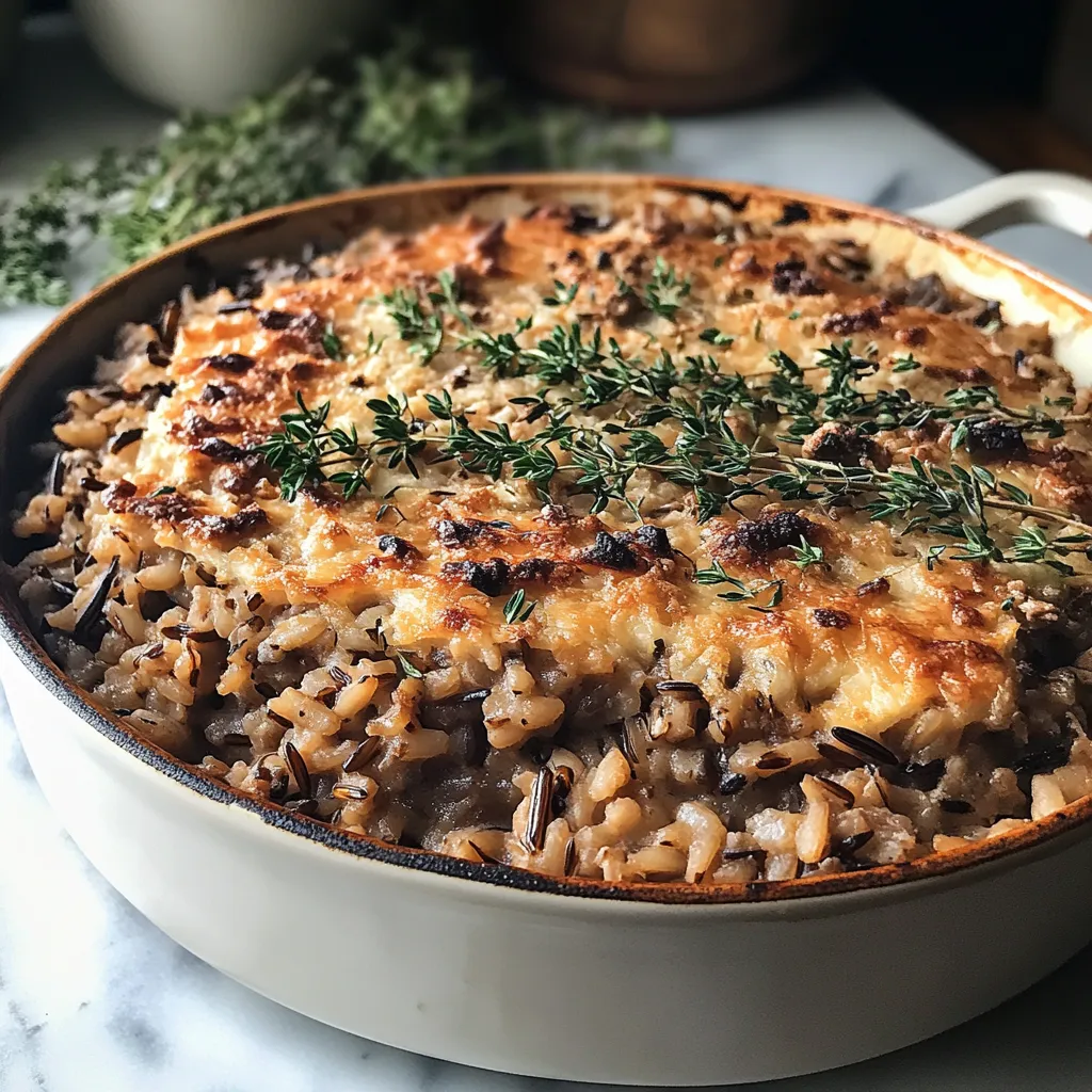 Photo of featured for Savory Beef Wild Rice Casserole: A Comforting One-Pan Delight