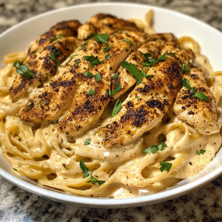 Photo of featured for Savor the Spice: Irresistible Blackened Cajun Chicken Alfredo Recipe