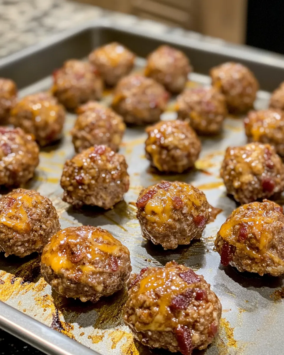 Ingredients for Savor the Flavor: Irresistible Bourbon Bacon Cheeseburger Meatballs