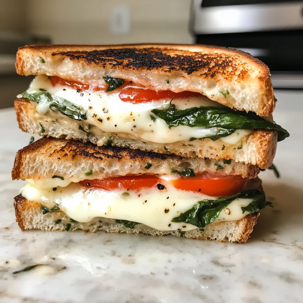 Photo of featured for Melted Bliss: The Ultimate Caprese Grilled Cheese Sandwich Delight