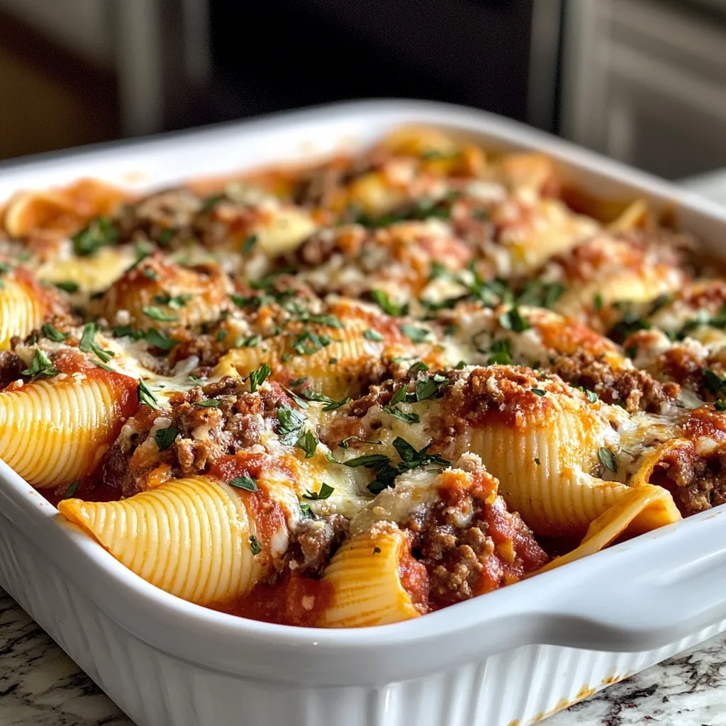 Photo of featured for Indulge in Cheesy Beef-Stuffed Shells with Ricotta Bliss