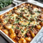 Photo of featured for Irresistibly Cheesy Bolognese Gnocchi Bake That Will Melt Your Heart