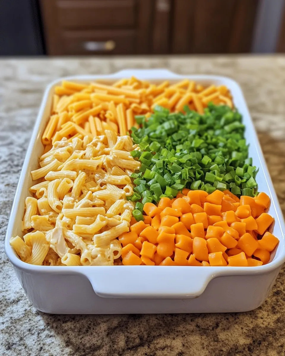 Ingredients for Ultimate Cheesy Buffalo Chicken Pasta Bake to Spice Up Your Dinner Game