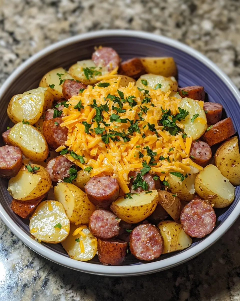 Ingredients for Savor the Flavor: Cheesy Ranch Potatoes and Smoked Sausage Delight