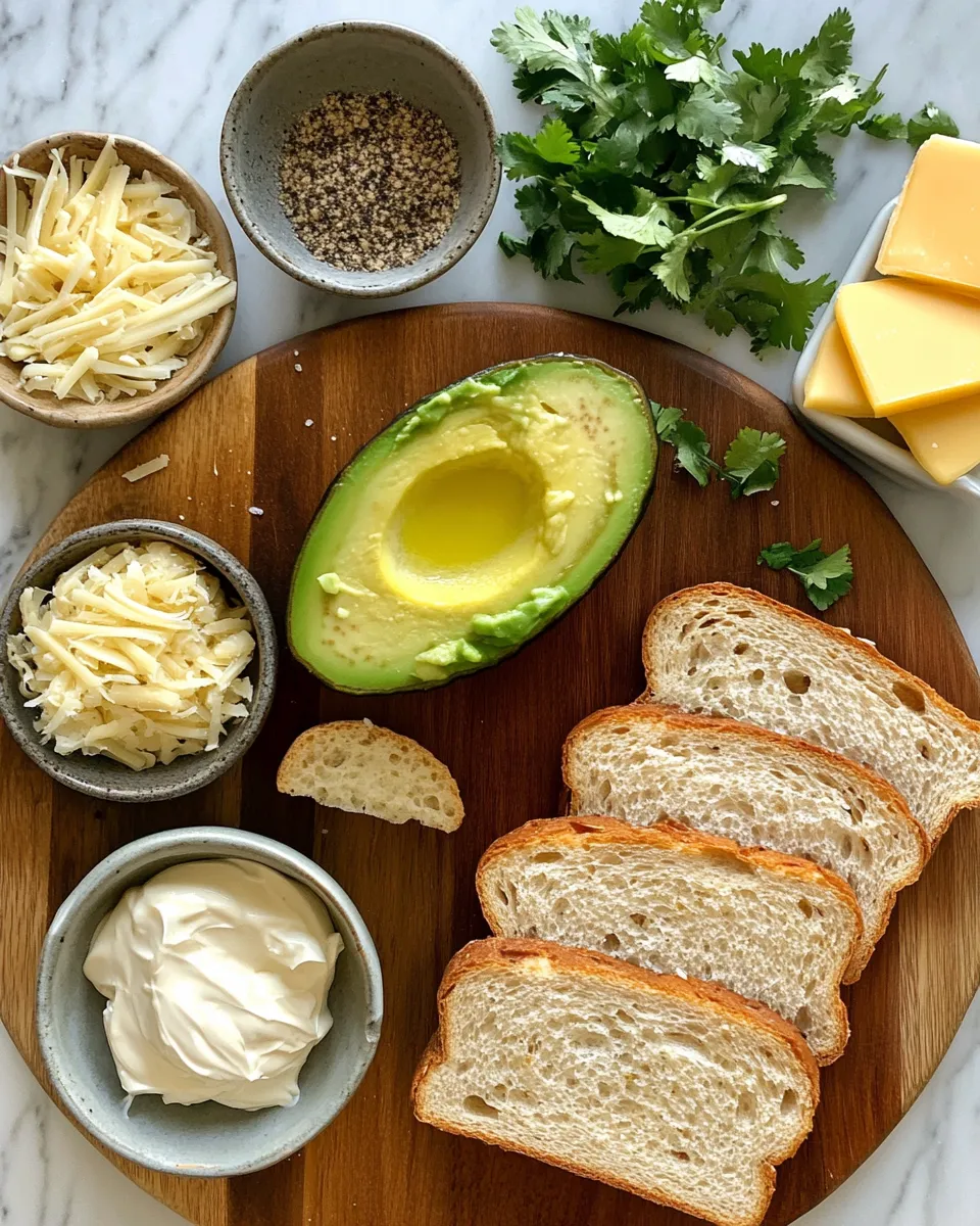 Ingredients for Irresistibly Delicious: The Ultimate Chicken Avocado Melt Sandwich Recipe