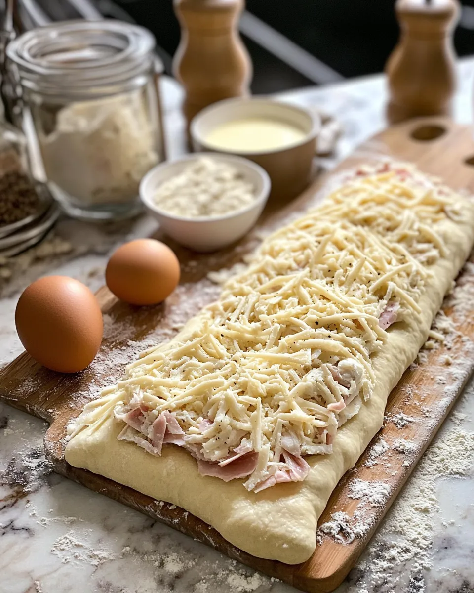 Ingredients for Savor the Fusion: Delightful Chicken Cordon Bleu Stromboli Recipe