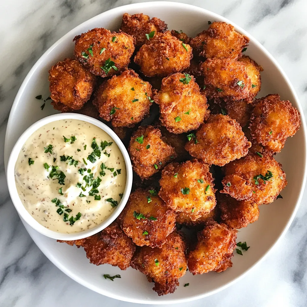 Photo of featured for Crispy Chicken Fritters with Irresistible Garlic Aioli Dip: A Flavor Explosion