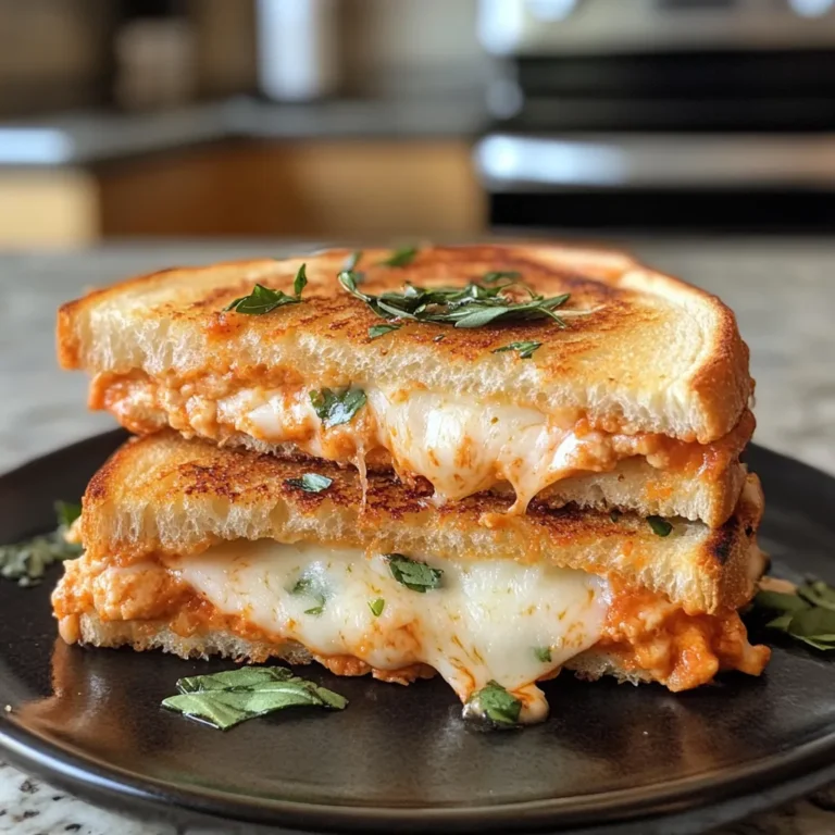 Photo of featured for Melted Comfort: The Ultimate Chicken Parmesan Grilled Cheese Delight