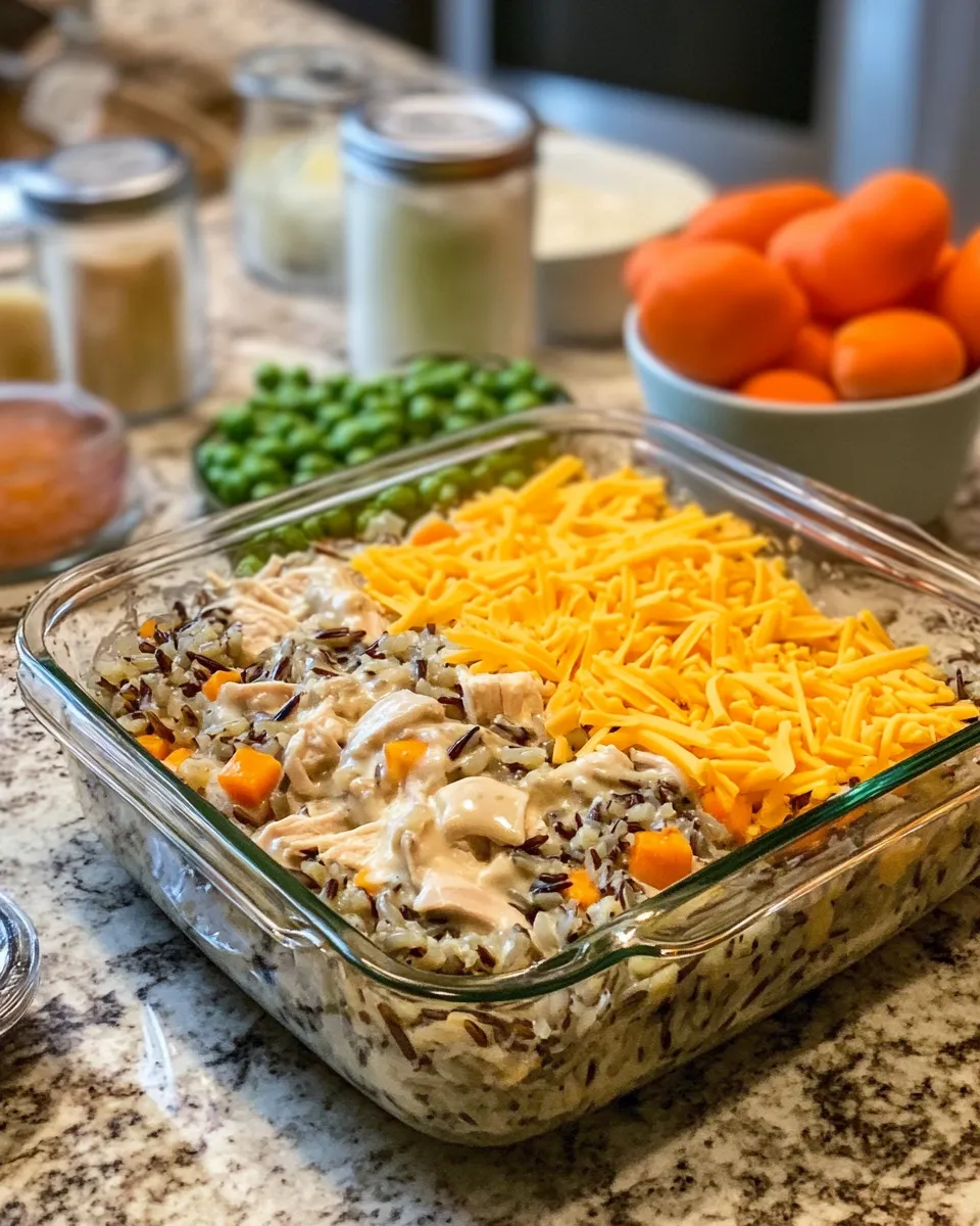 Ingredients for Comfort in a Dish: Savory Chicken Wild Rice Casserole Delight