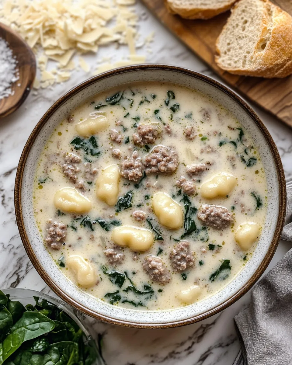 Ingredients for Indulge in Comfort: Creamy Italian Sausage Gnocchi Soup That Warms the Soul