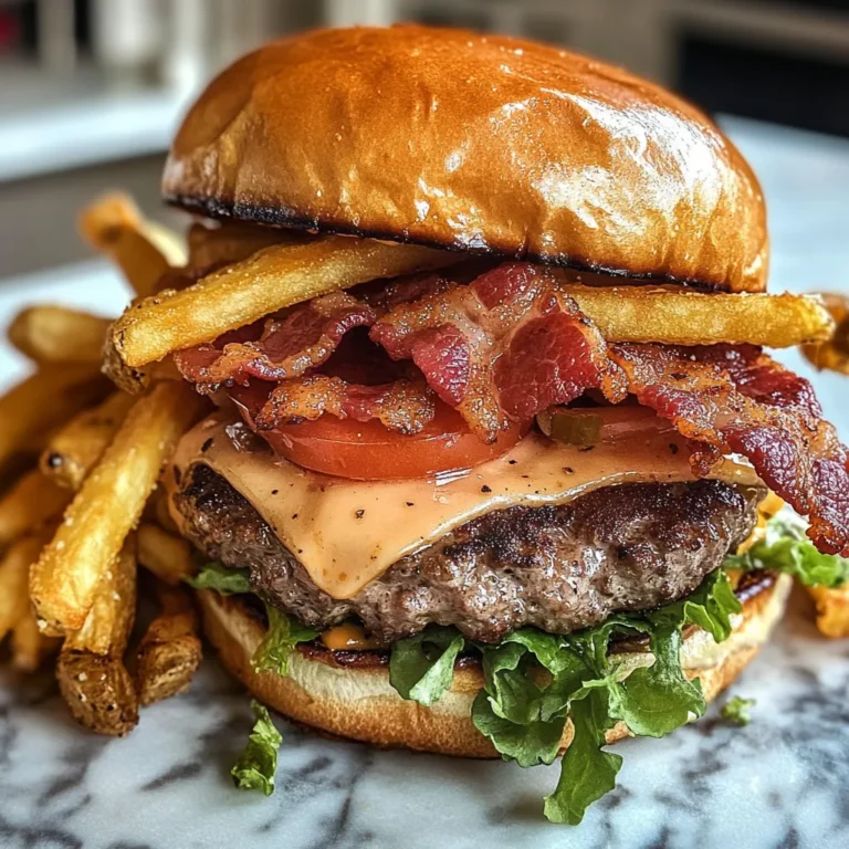 Photo of featured for Savor the Crunch: Crispy Bacon Burger Fries Supreme Awaits