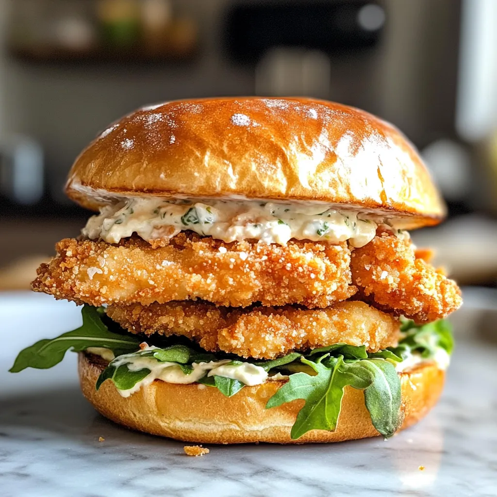 Photo of featured for Crispy Chicken Caesar Sandwich: The Ultimate Crunchy Delight You Can't Resist