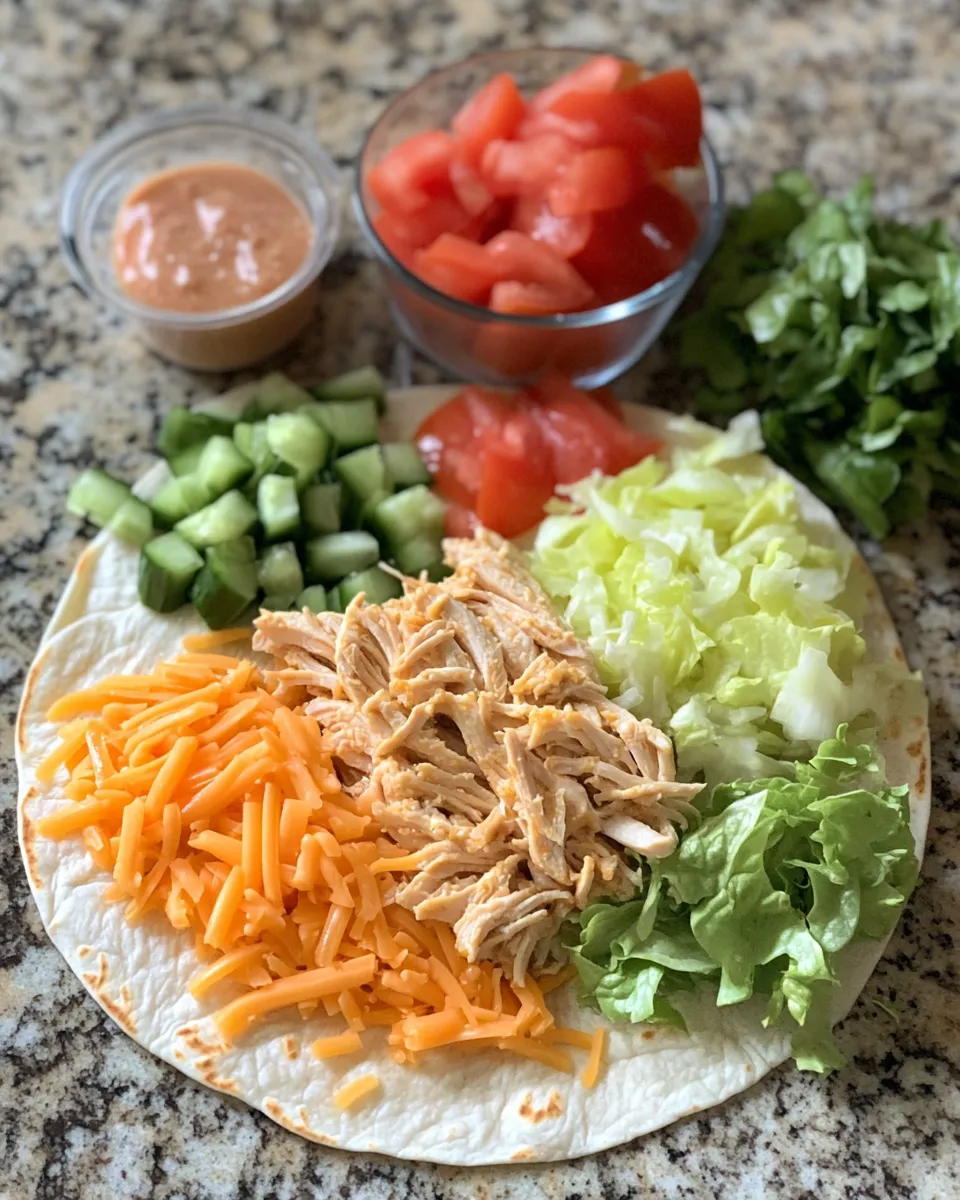 Ingredients for Crispy Chicken Ranch Snack Wrap: The Ultimate Flavor-Packed Bite