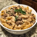 Photo of featured for Creamy Comfort: Crockpot Cheesy Ranch Beef Pasta Delight